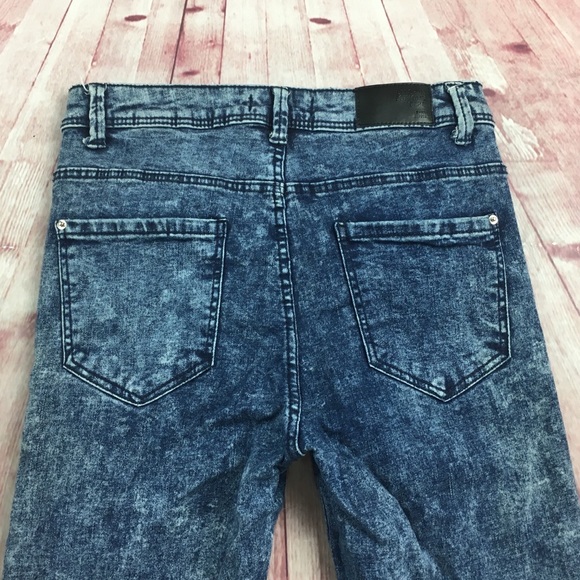 💸BERSHKA Basics Dept High Waist Skinny Jean sz 4 - Picture 7 of 8